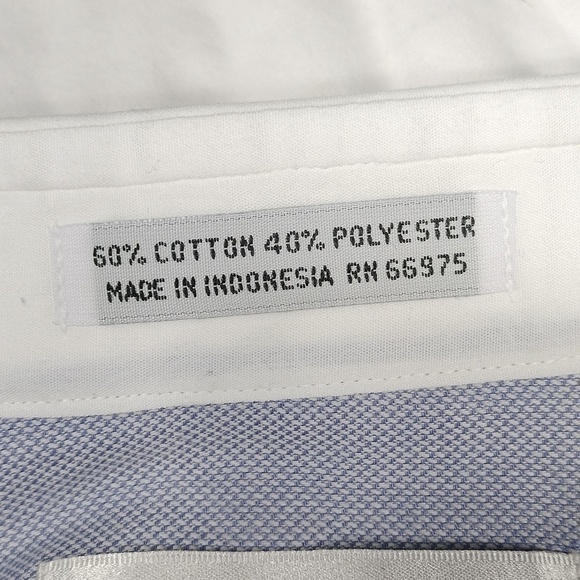 Italo Mando men's long sleeve button down shirt size Reg 17 - Picture 3 of 13